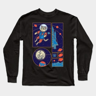 Cat Astronaut Long Sleeve T-Shirt